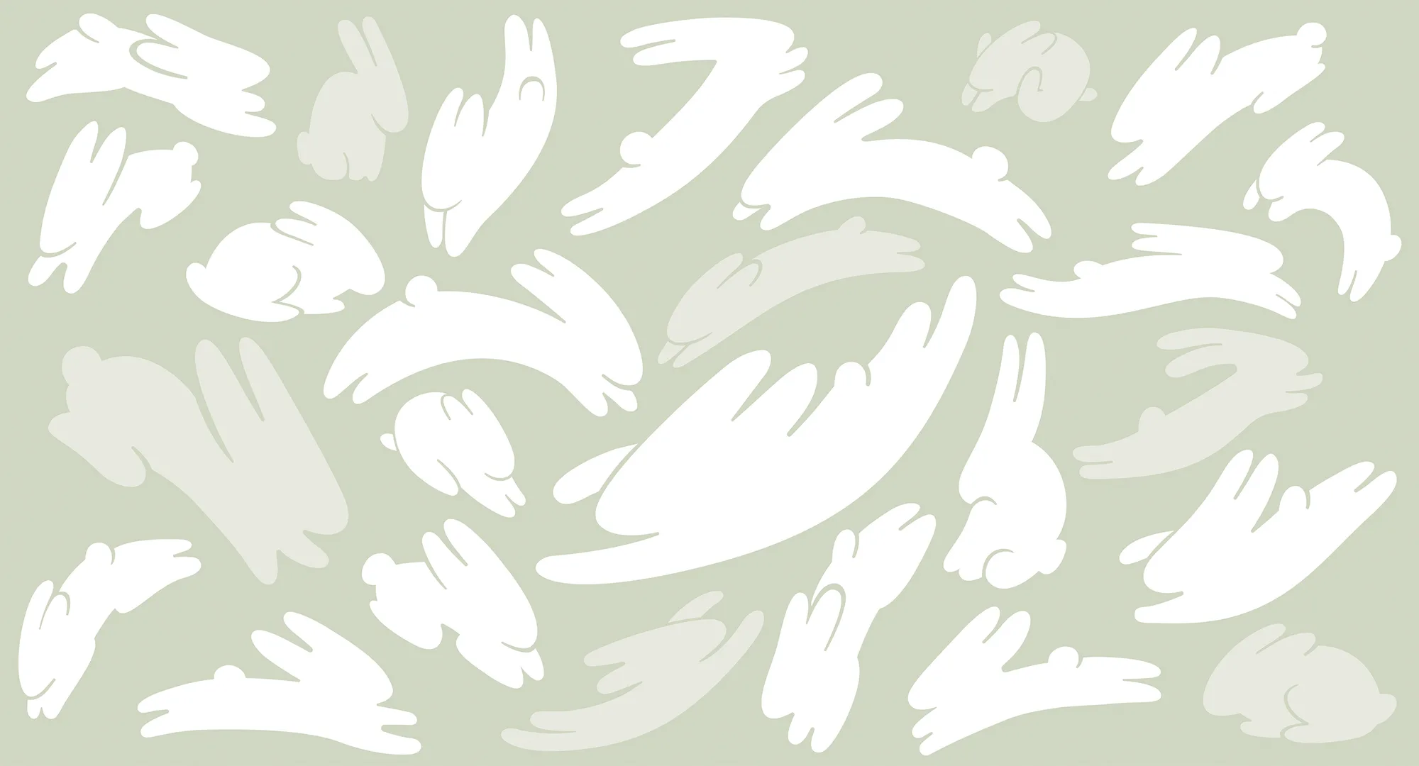 Фотообои Creativille CV-058206 (Jumping rabbits 058206)