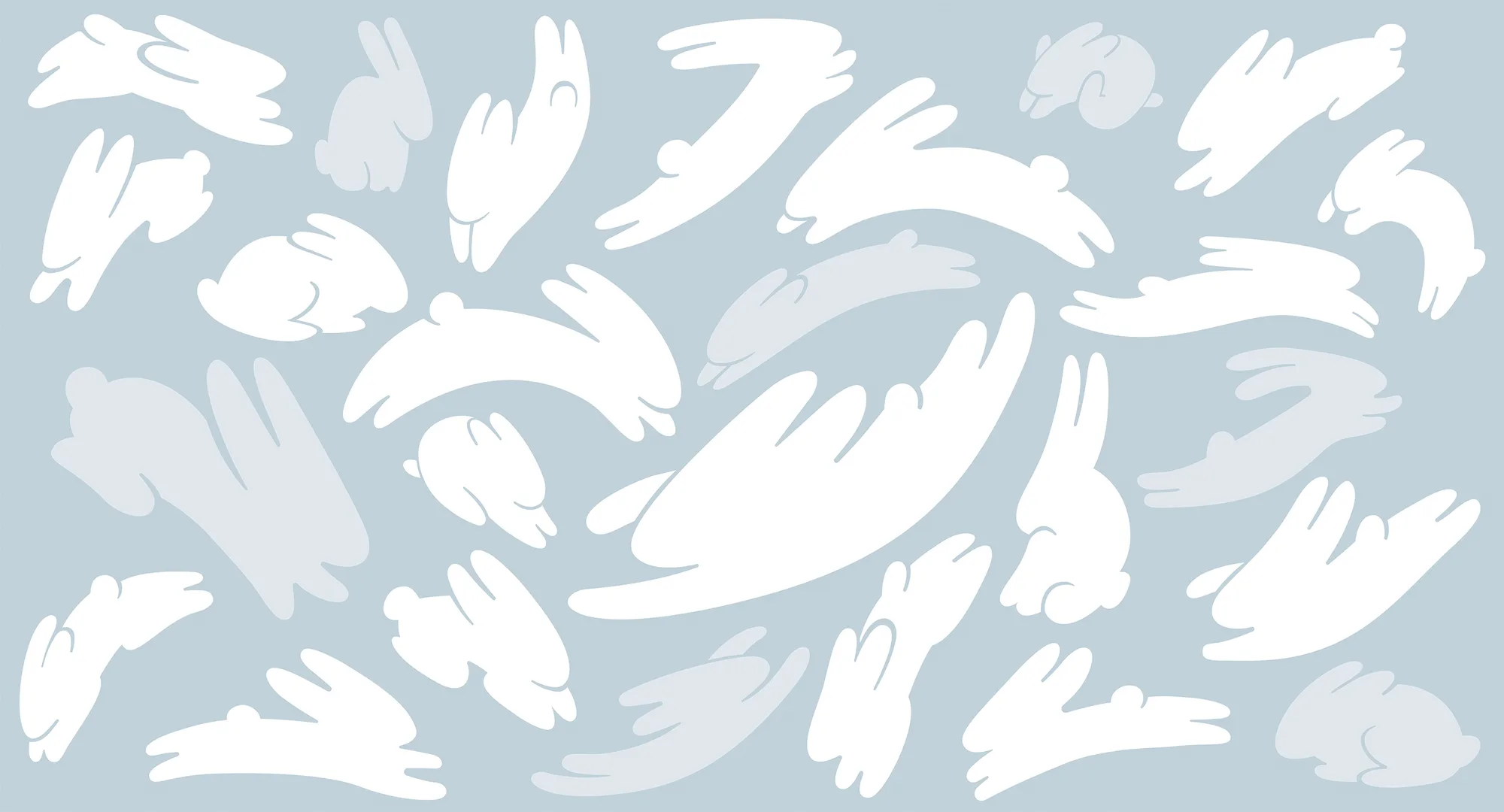 Фотообои Creativille CV-058209 (Jumping rabbits 058209)
