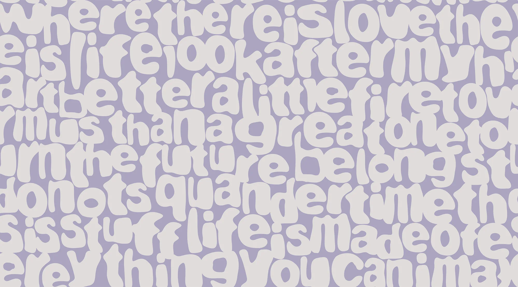 Фотообои Creativille CV-075010 (Soft letters 075010)