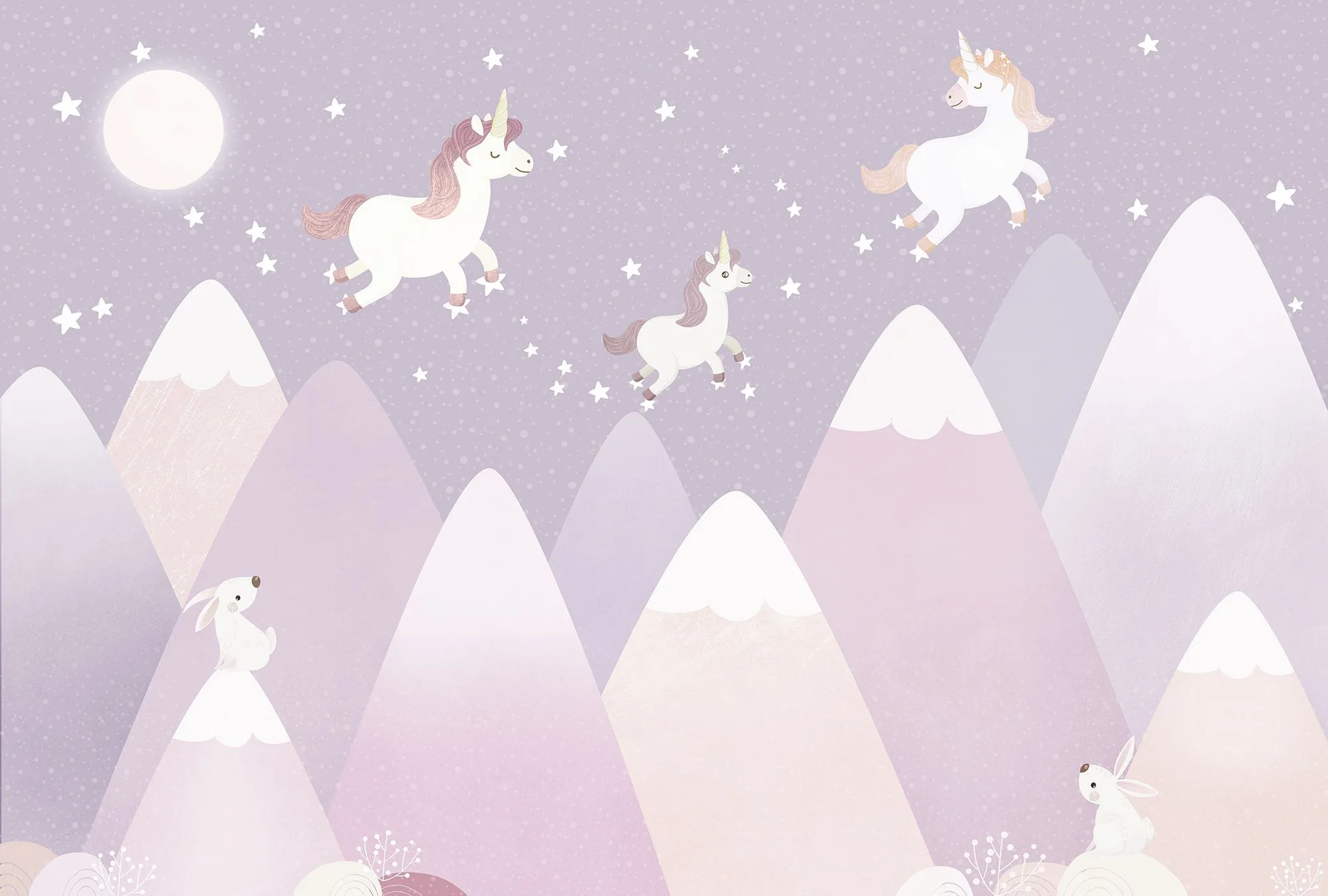 Фотообои Creativille CV-251203 (Unicorns over the mountains 251203)