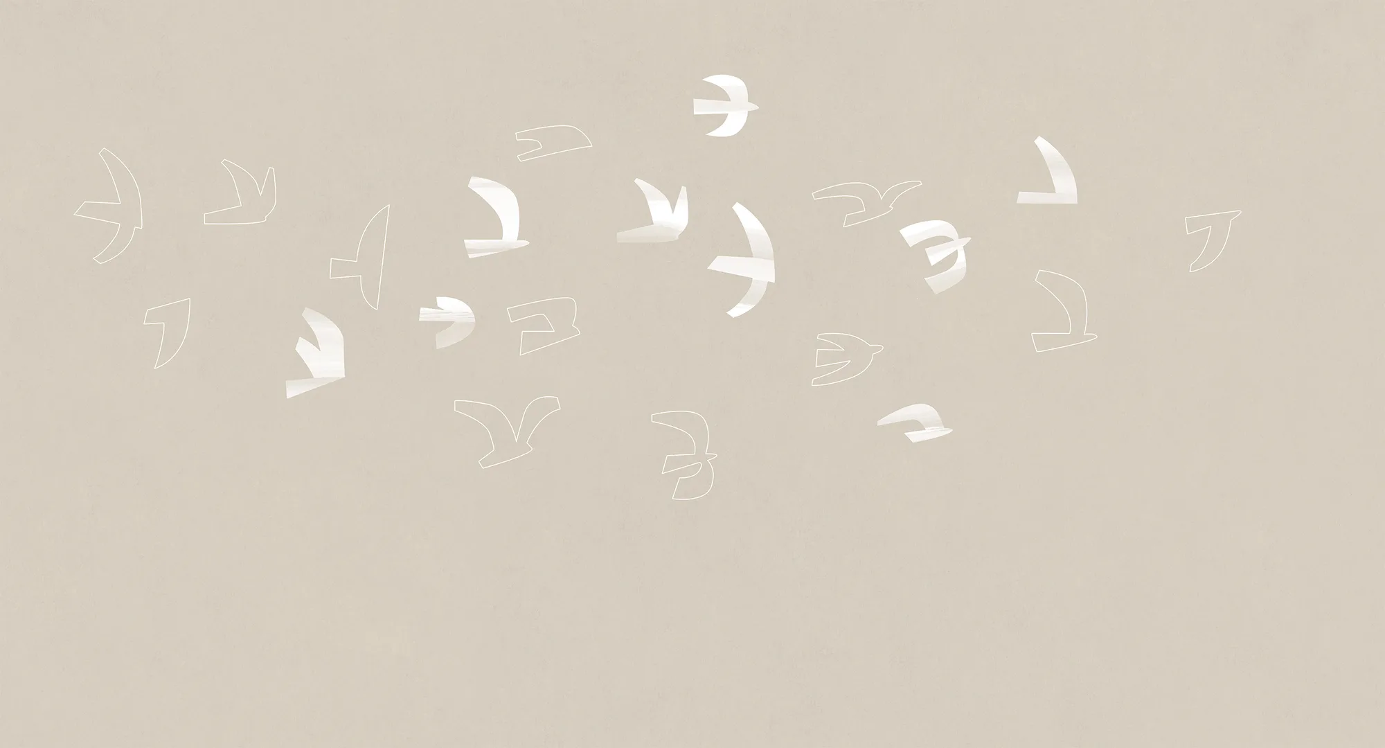 Фотообои Creativille CV-264524 (Birds in the wind 264524)