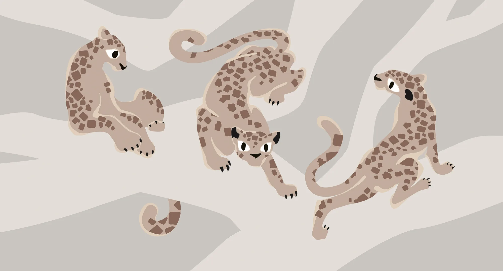 Фотообои Creativille CV-266116 (Leopards in a tree 266116)