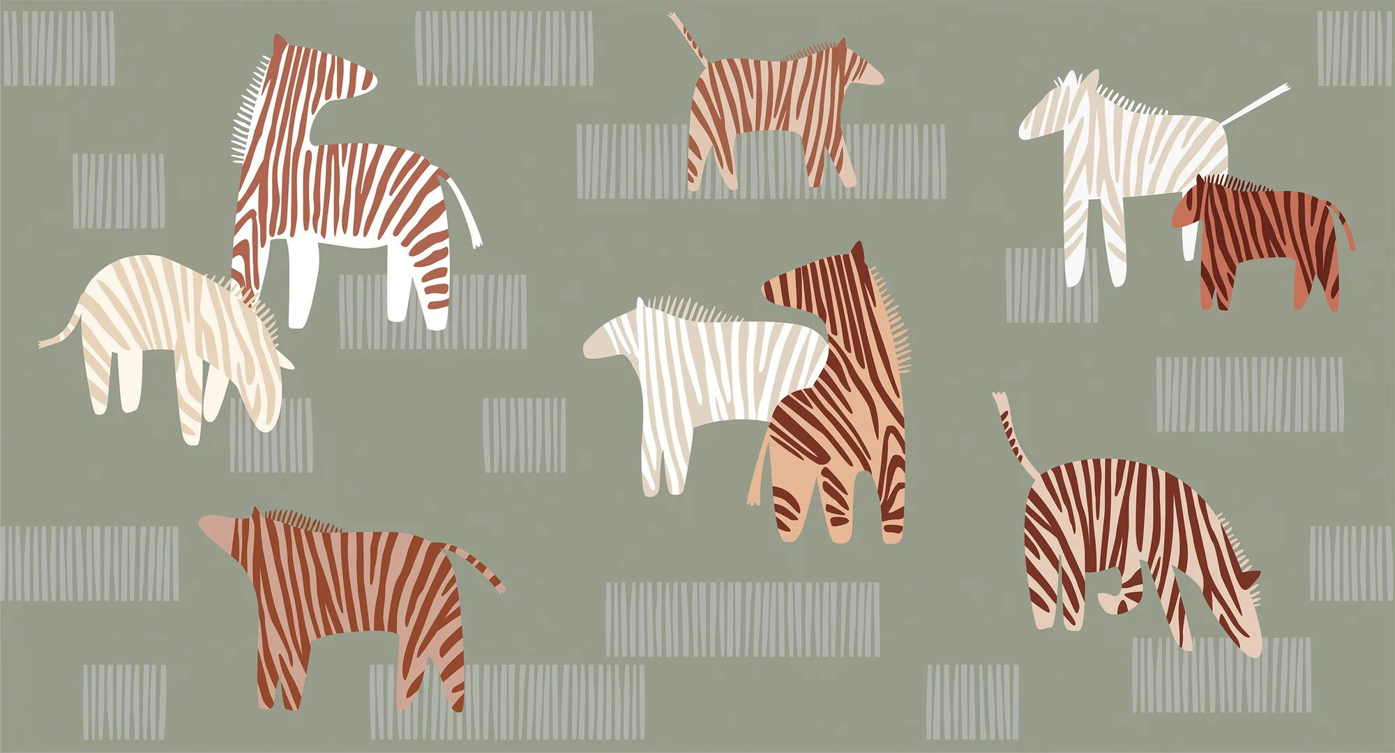 Фотообои Creativille CV-266303 (Funny zebras 266303)