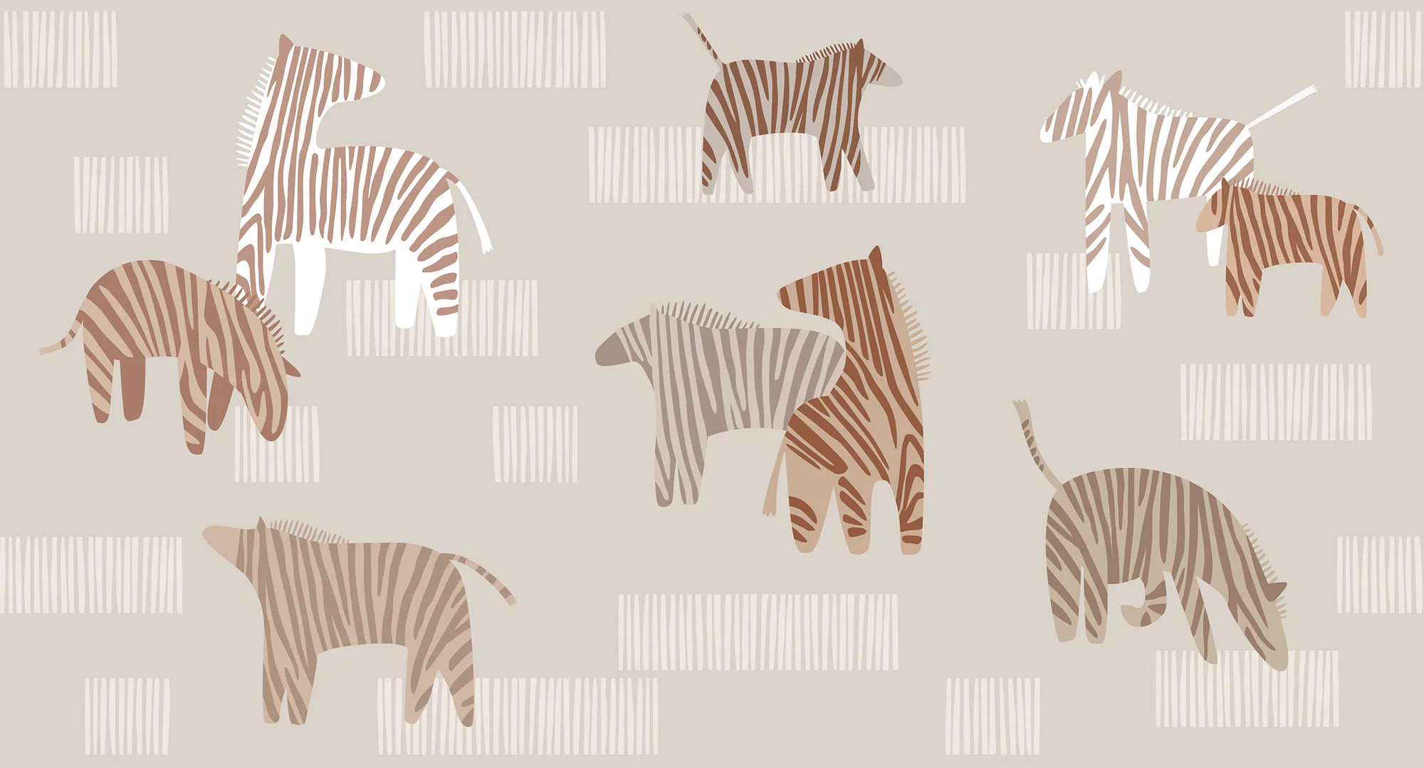 Фотообои Creativille CV-266310 (Funny zebras 266310)