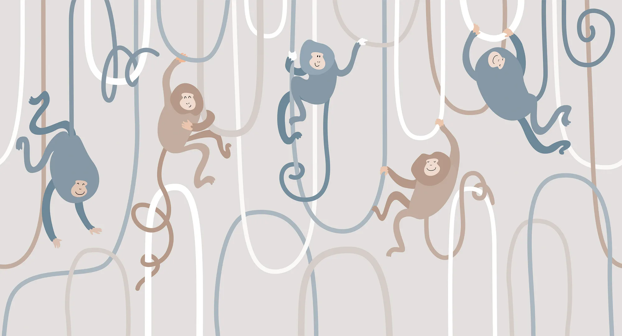 Фотообои Creativille CV-266603 (Funny monkeys 266603)