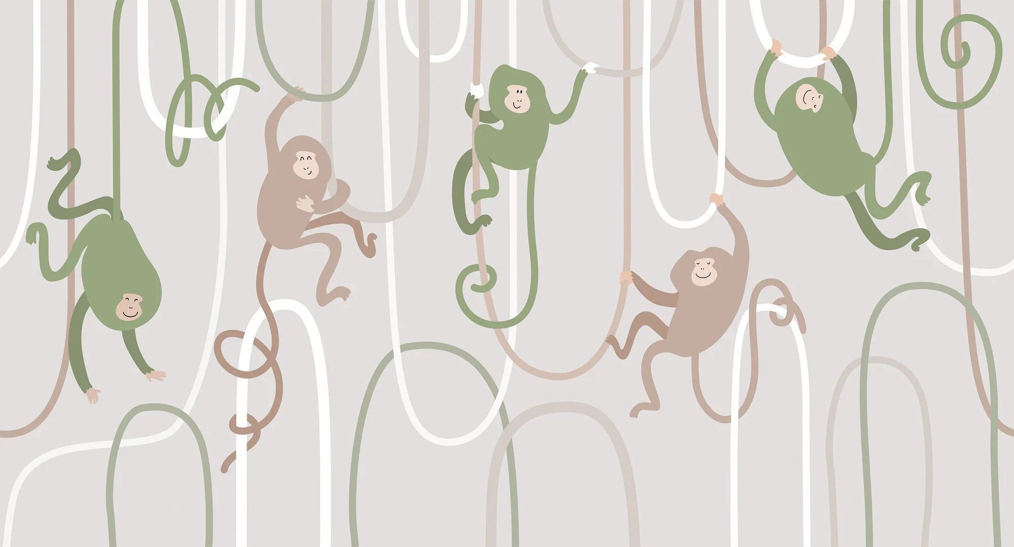 Фотообои Creativille CV-266604 (Funny monkeys 266604)