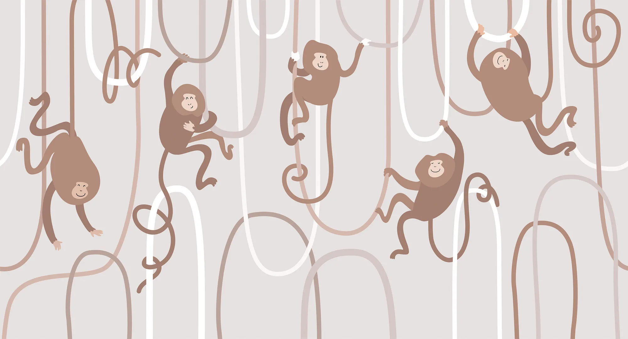 Фотообои Creativille CV-266606 (Funny monkeys 266606)