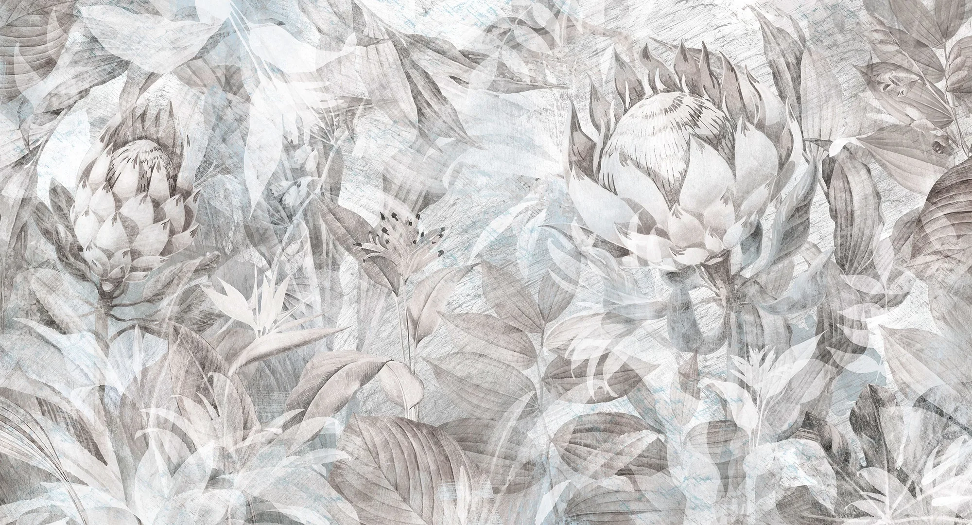 Фотообои Creativille CV-422620 (Protea grunge collage 422620)