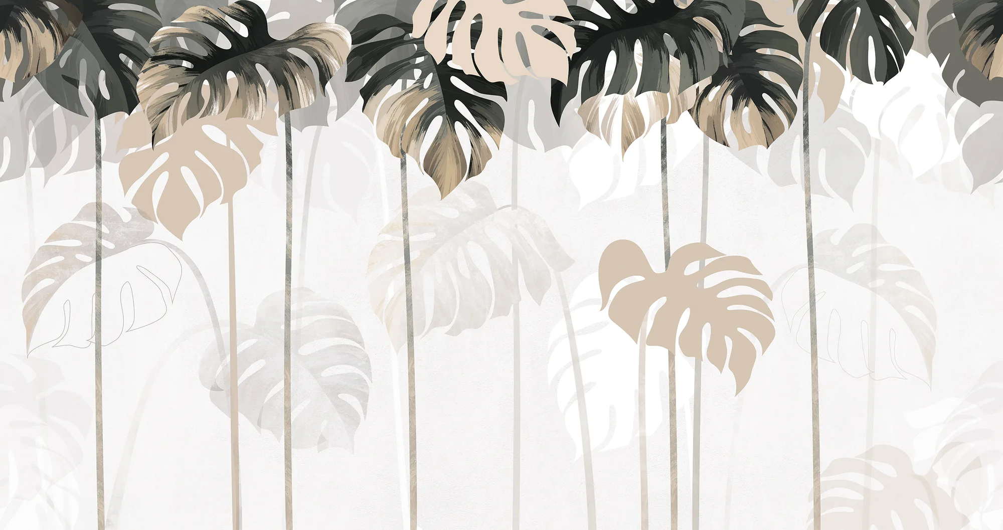 Фотообои Creativille CV-424415 (Monstera leaves 424415)