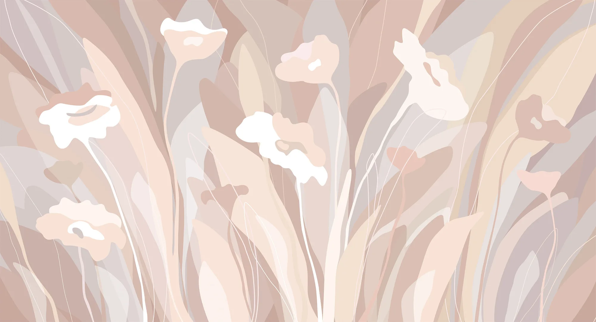 Фотообои Creativille CV-453537 (Floral abstraction 453537)