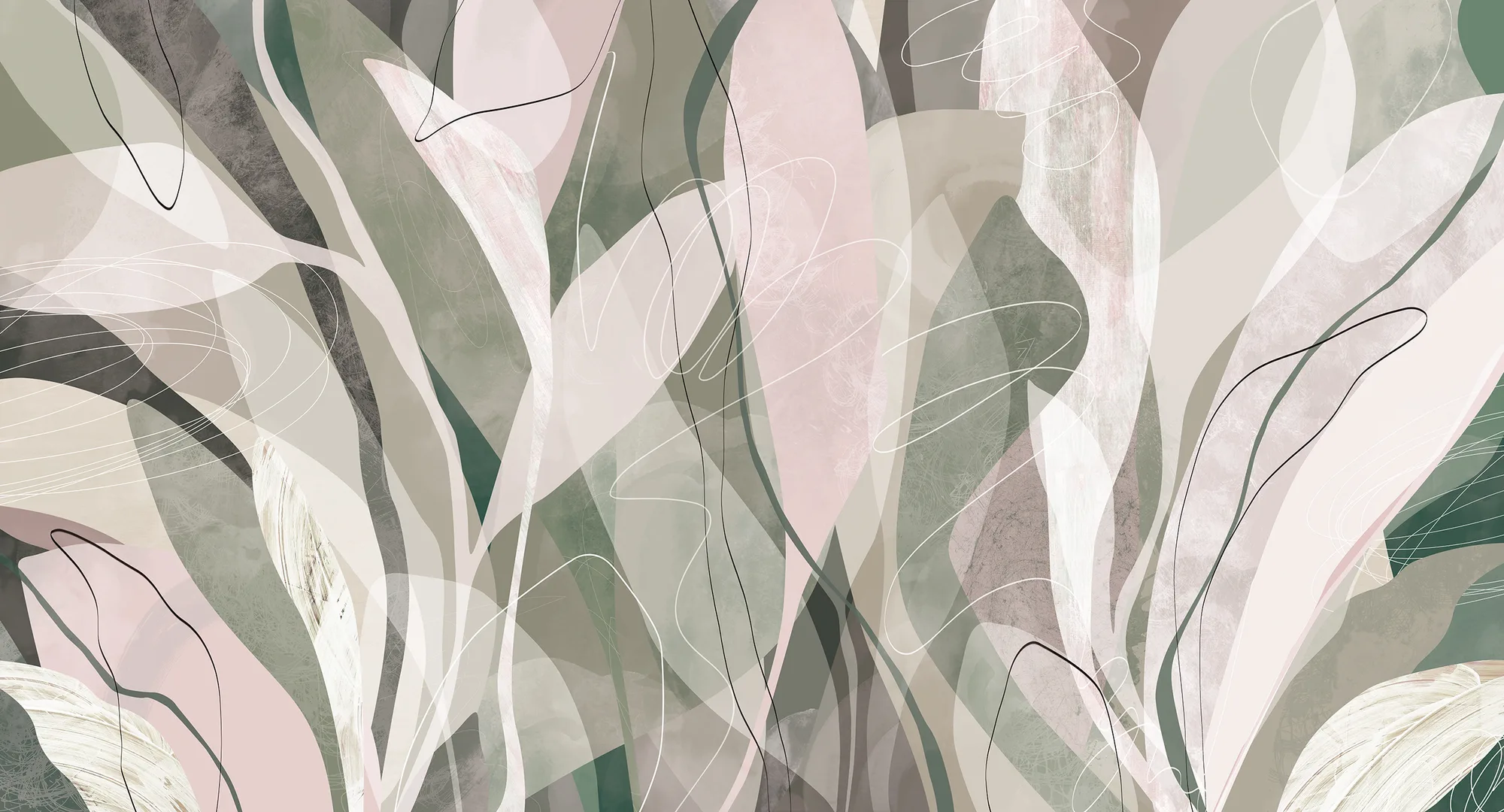 Фотообои Creativille CV-454204 (Abstract leaves 454204) — Creativille