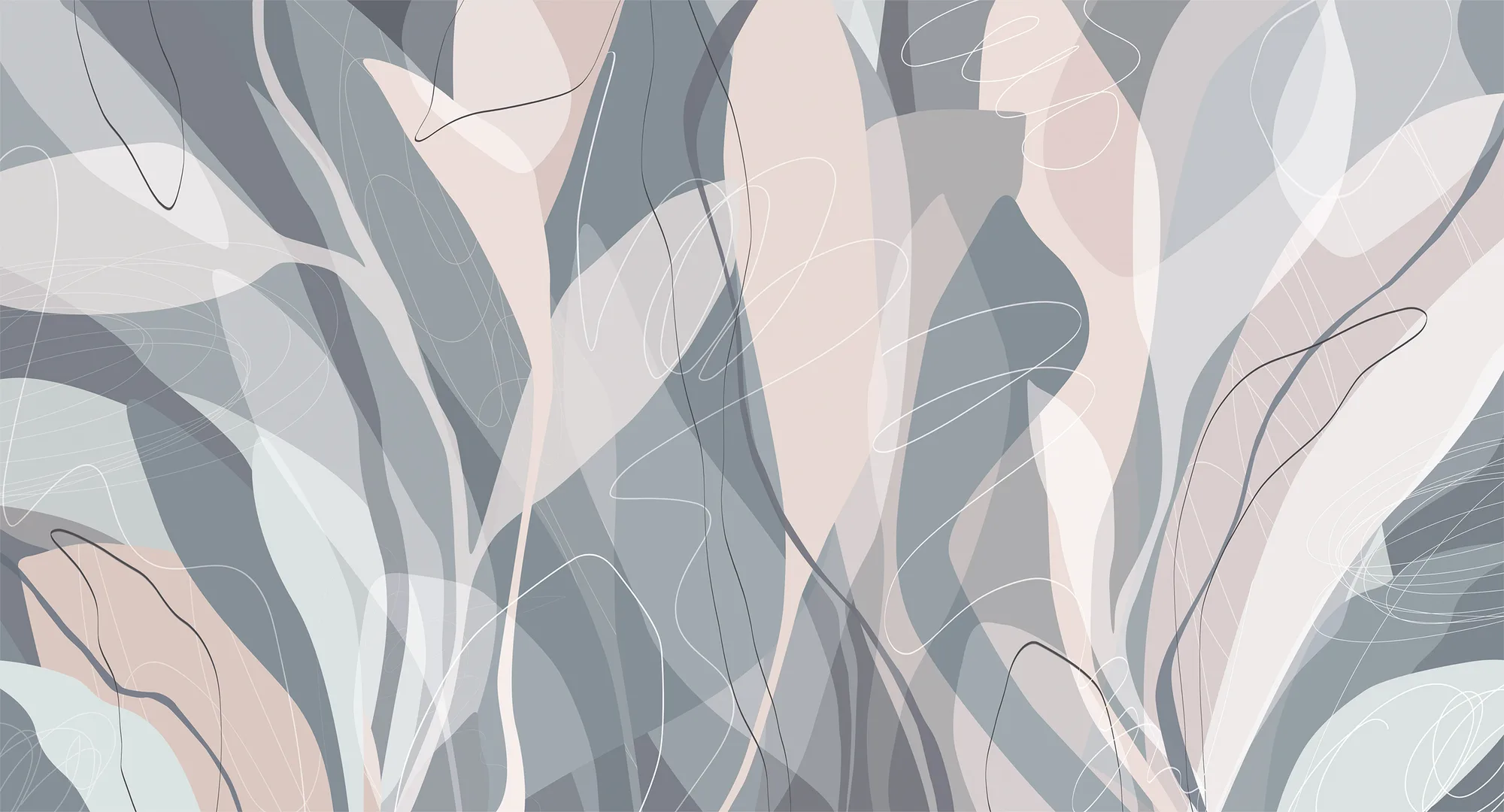 Фотообои Creativille CV-454237 (Abstract leaves 454237) — Creativille