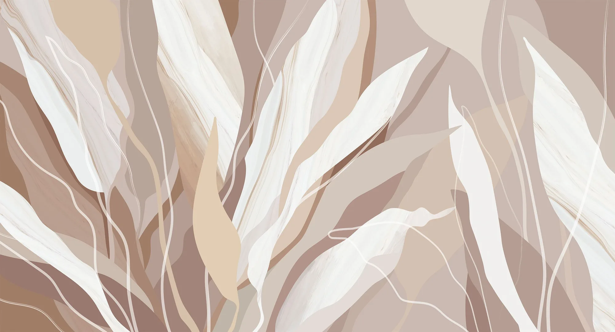 Фотообои Creativille CV-454383 (Abstract leaves 454383) — Creativille