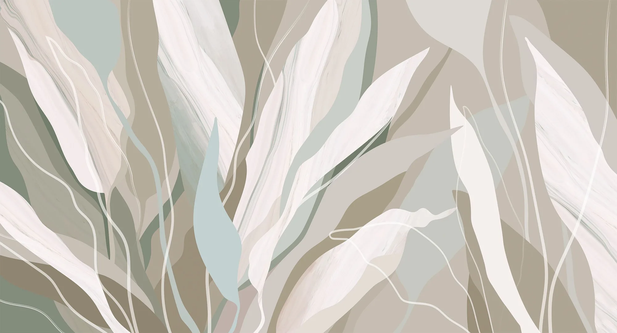 Фотообои Creativille CV-454384 (Abstract leaves 454384) — Creativille