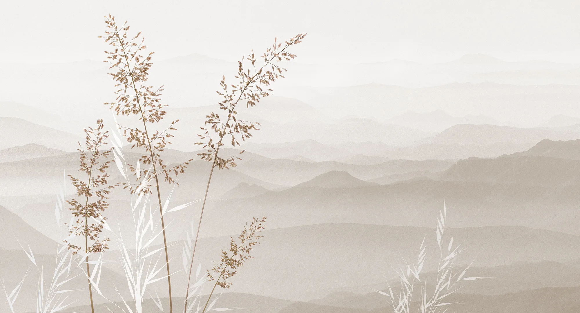 Фотообои Creativille CV-460110 (Grass and mountains 460110)