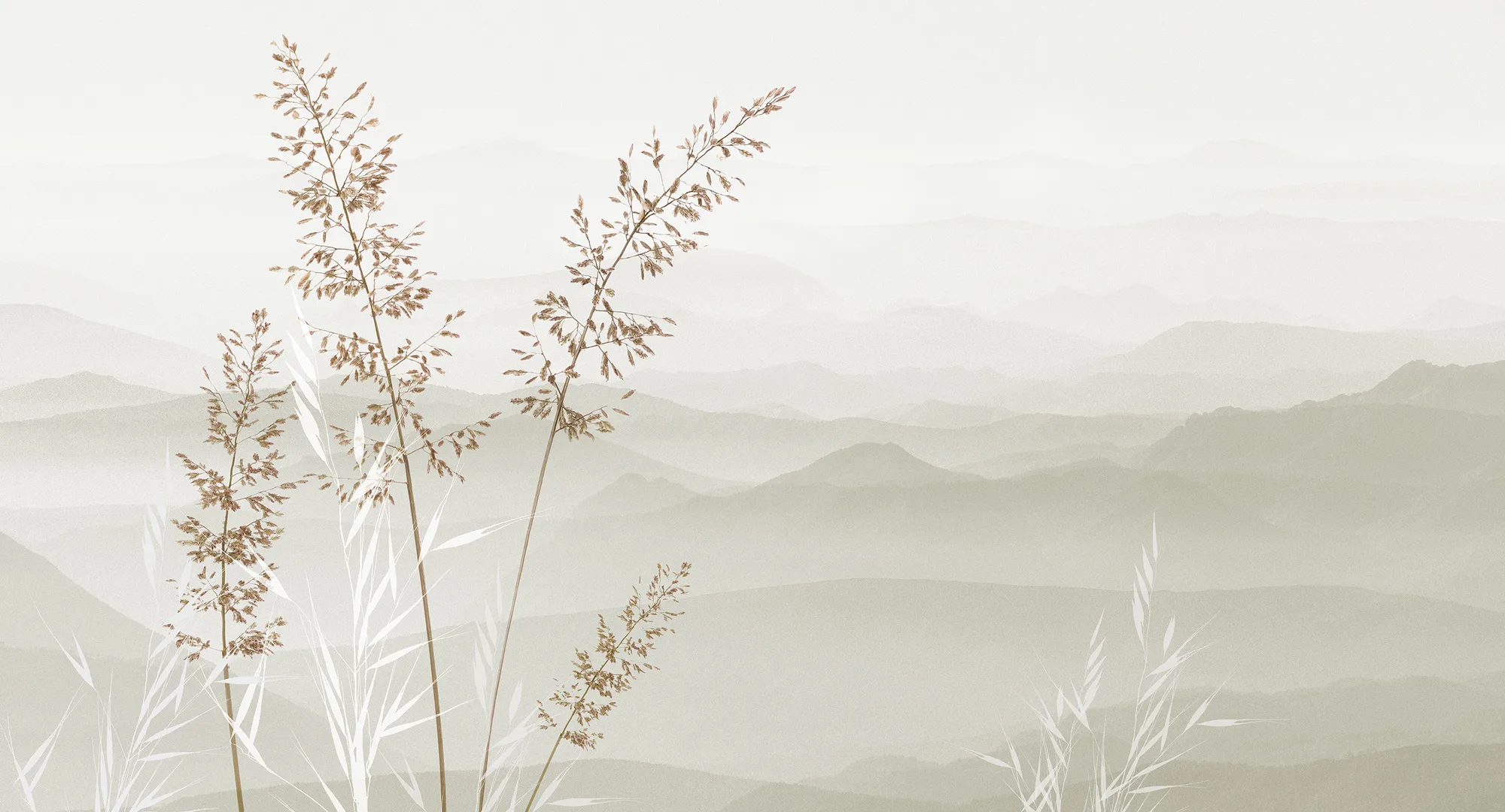 Фотообои Creativille CV-460129 (Grass and mountains 460129)