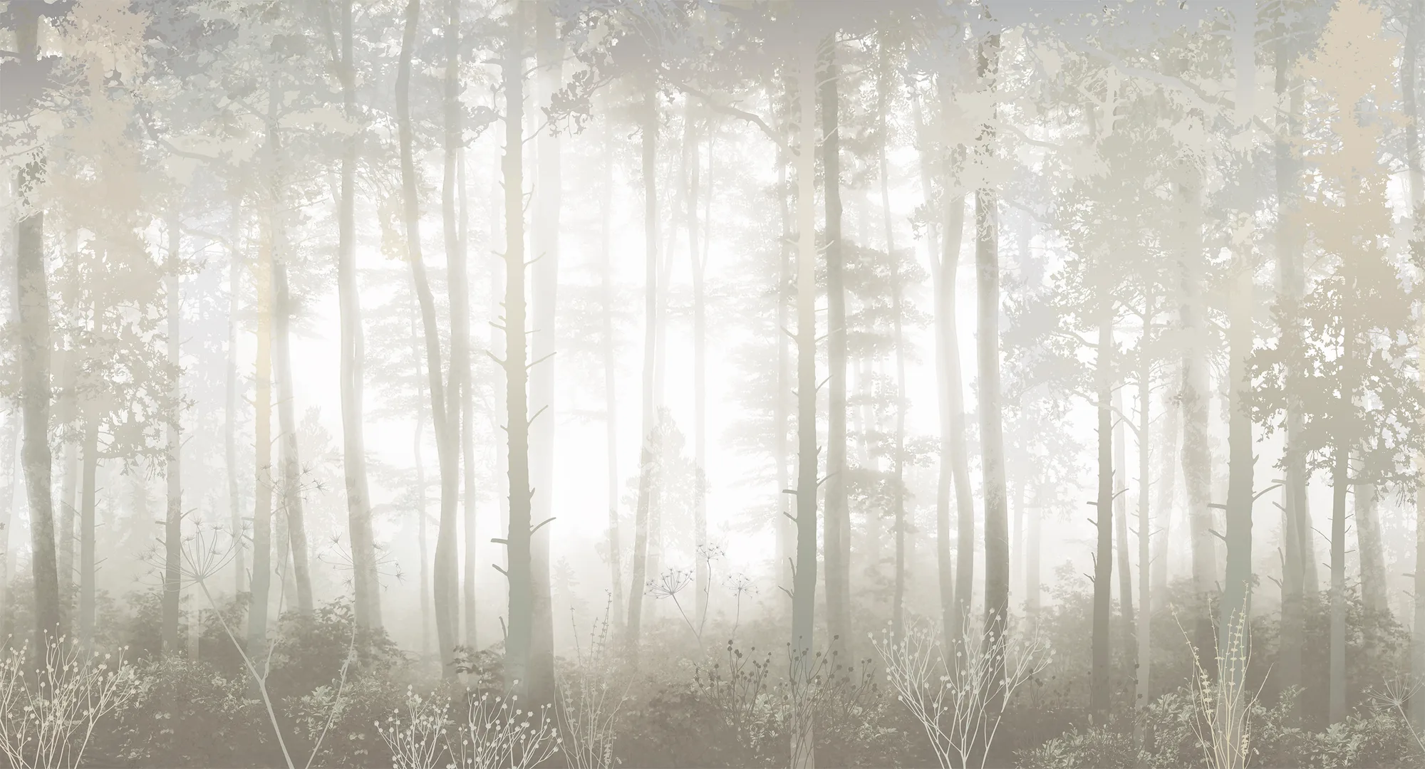 Фотообои Creativille CV-490002 (Misty forest 490002)