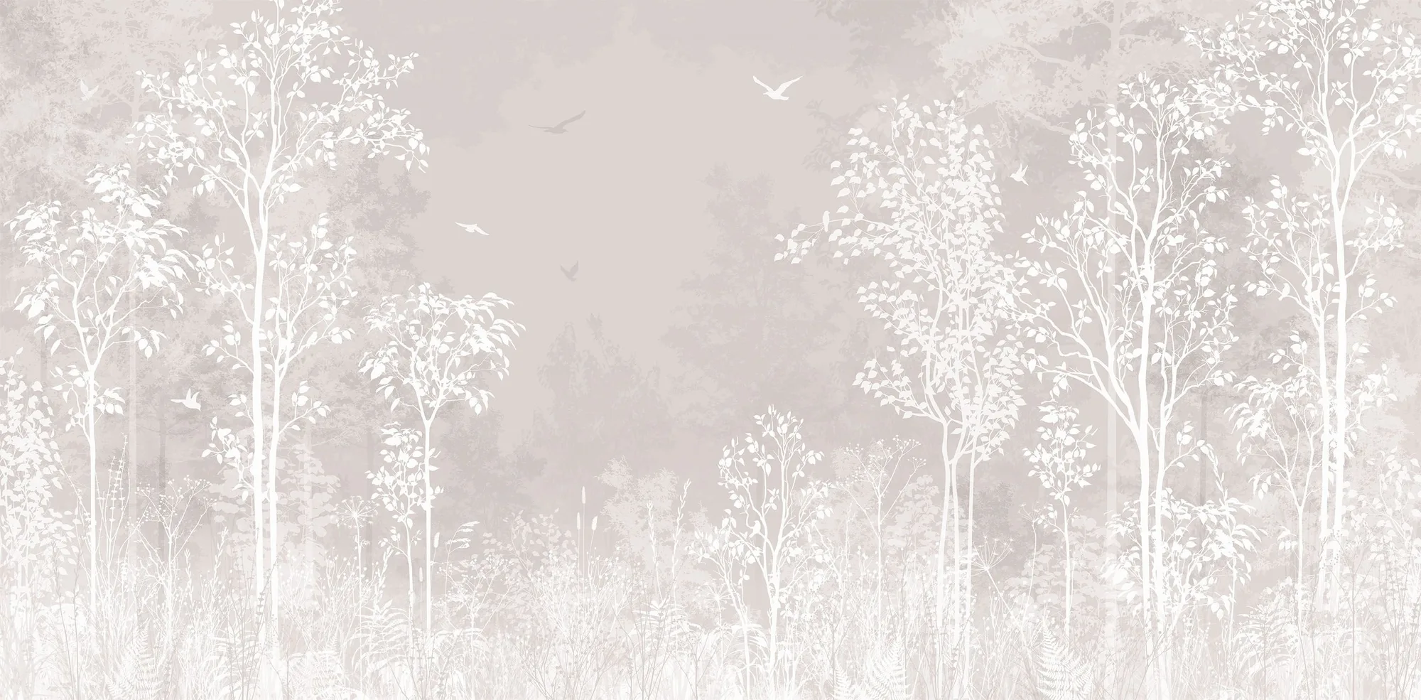 Фотообои Creativille CV-491554 (Silhouettes of trees 491554)