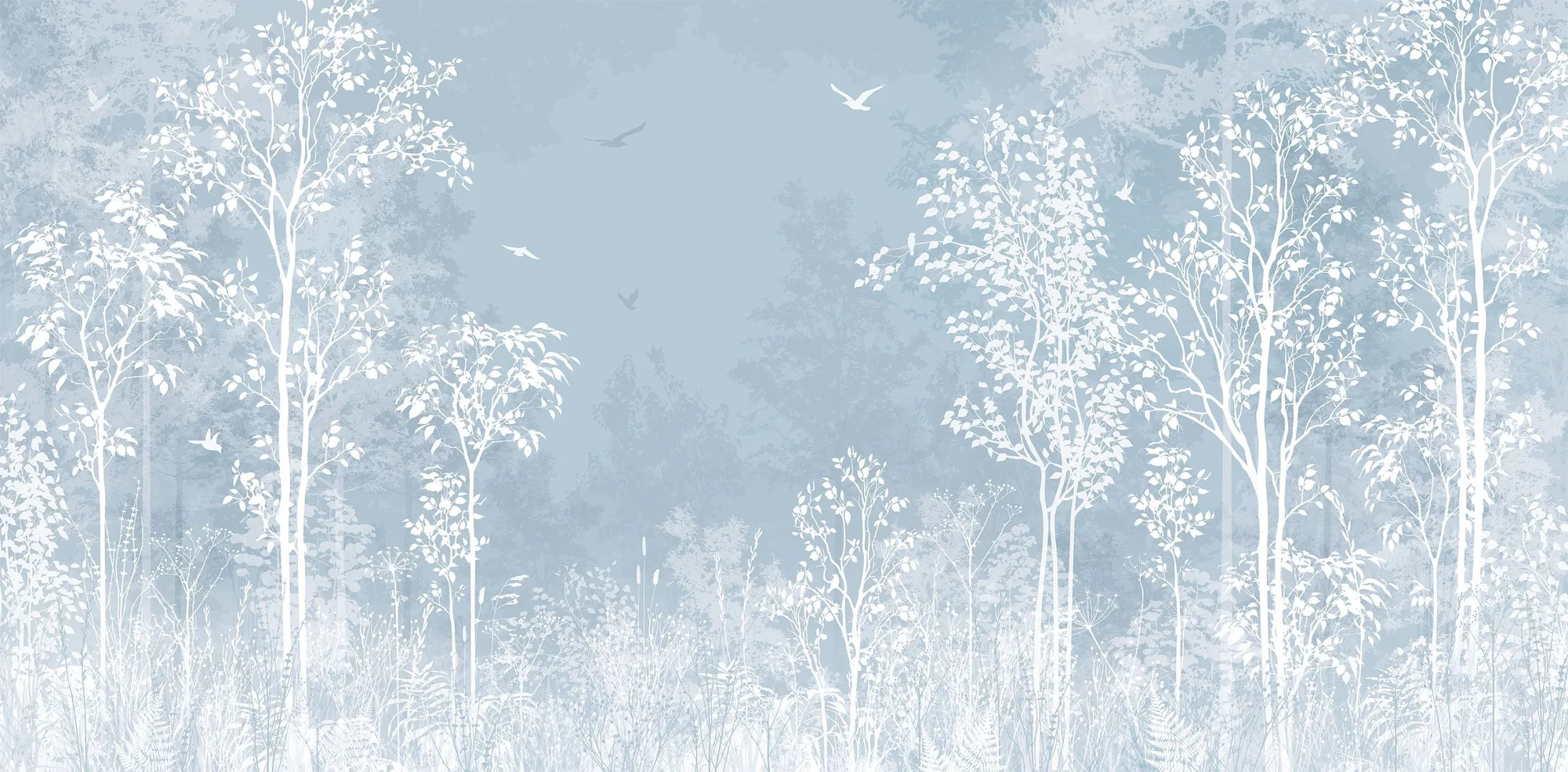 Фотообои Creativille CV-491556 (Silhouettes of trees 491556)