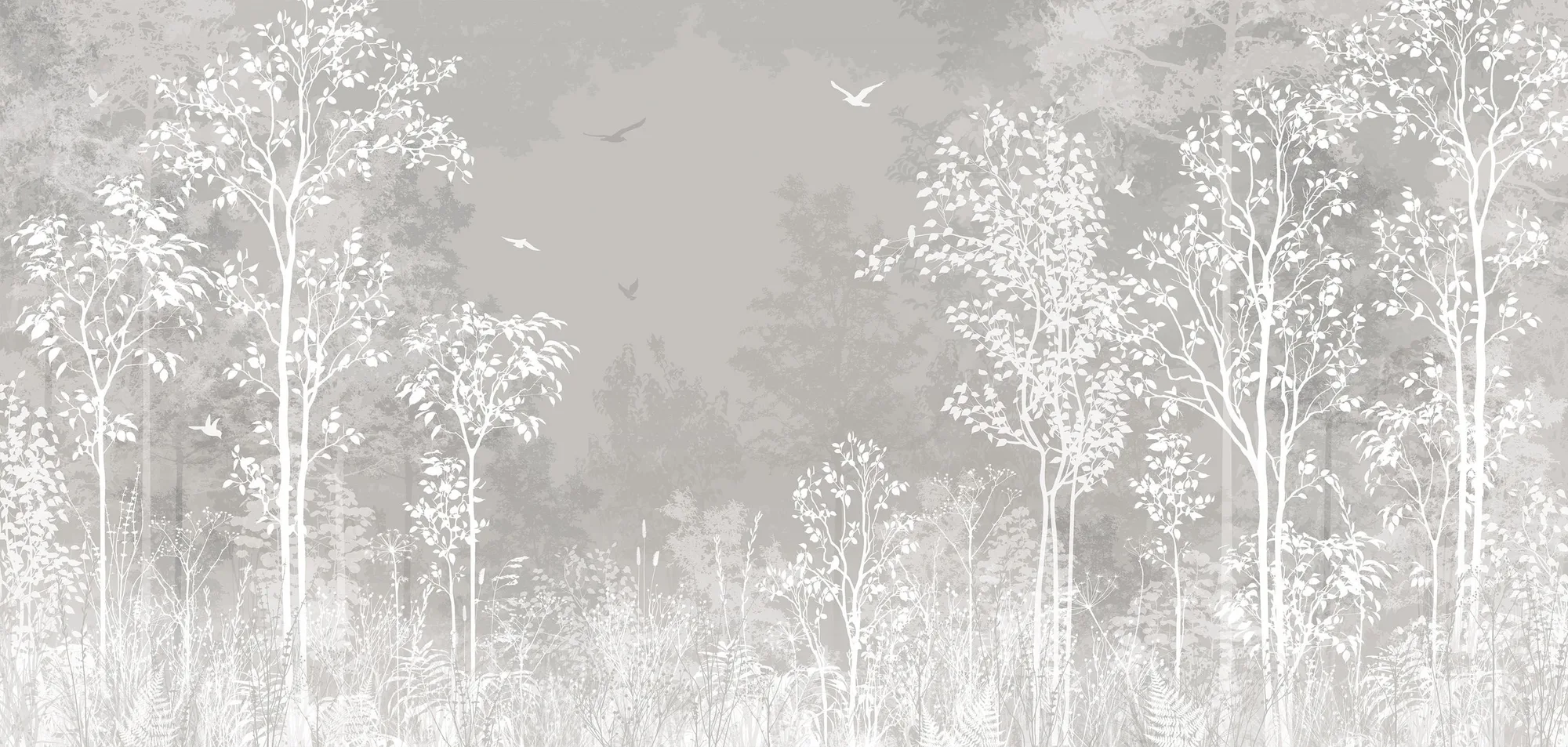 Фотообои Creativille CV-491557 (Silhouettes of trees 491557)