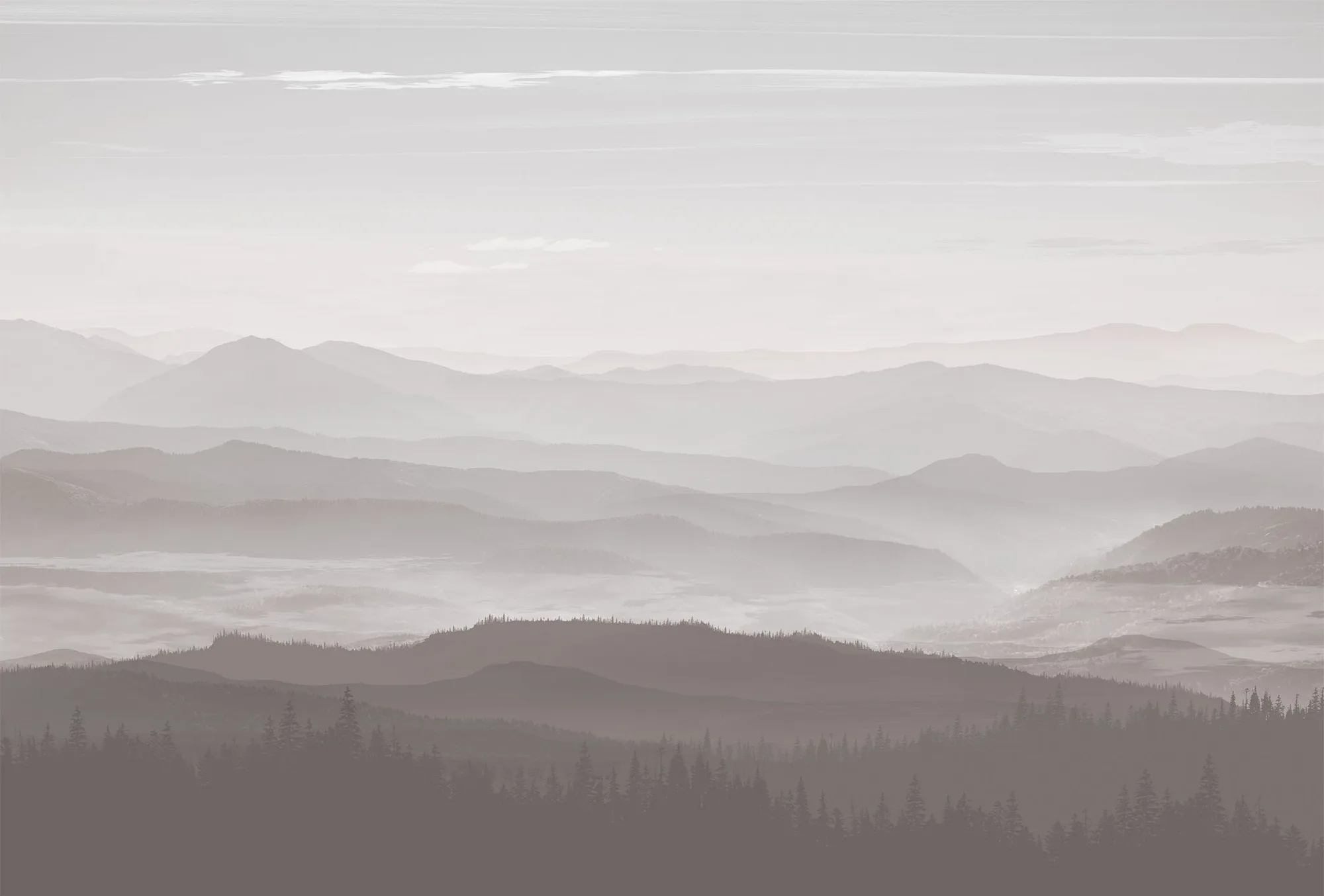 Фотообои Creativille CV-510505 (Foggy mountains 510505)