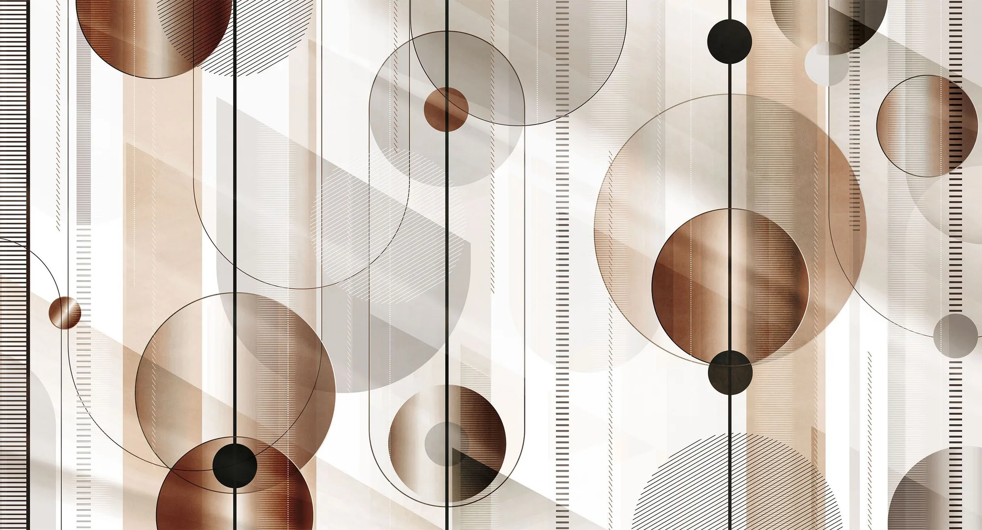 Фотообои Creativille CV-804500 (Circles and rays 804500)