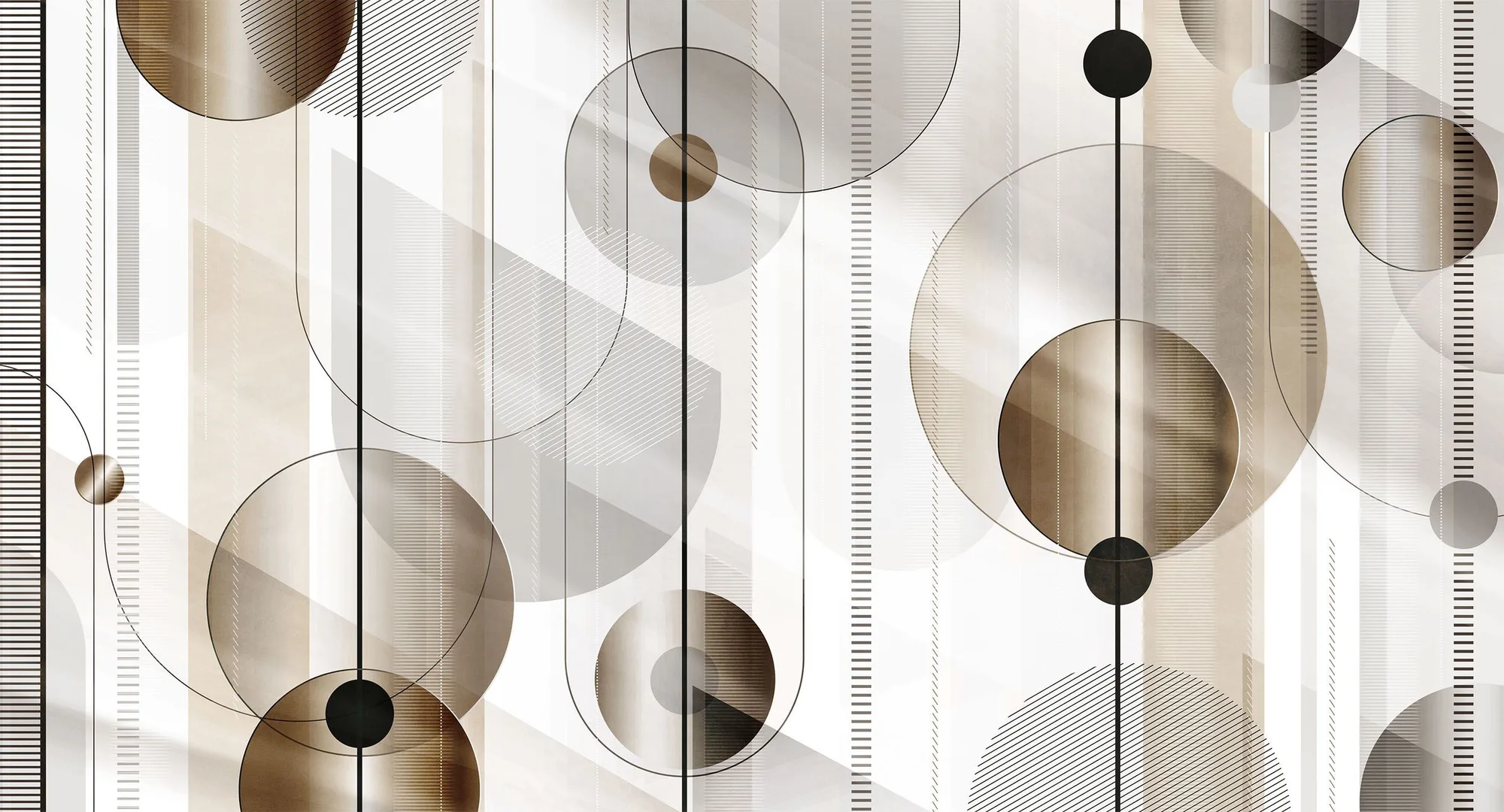 Фотообои Creativille CV-804501 (Circles and rays 804501)