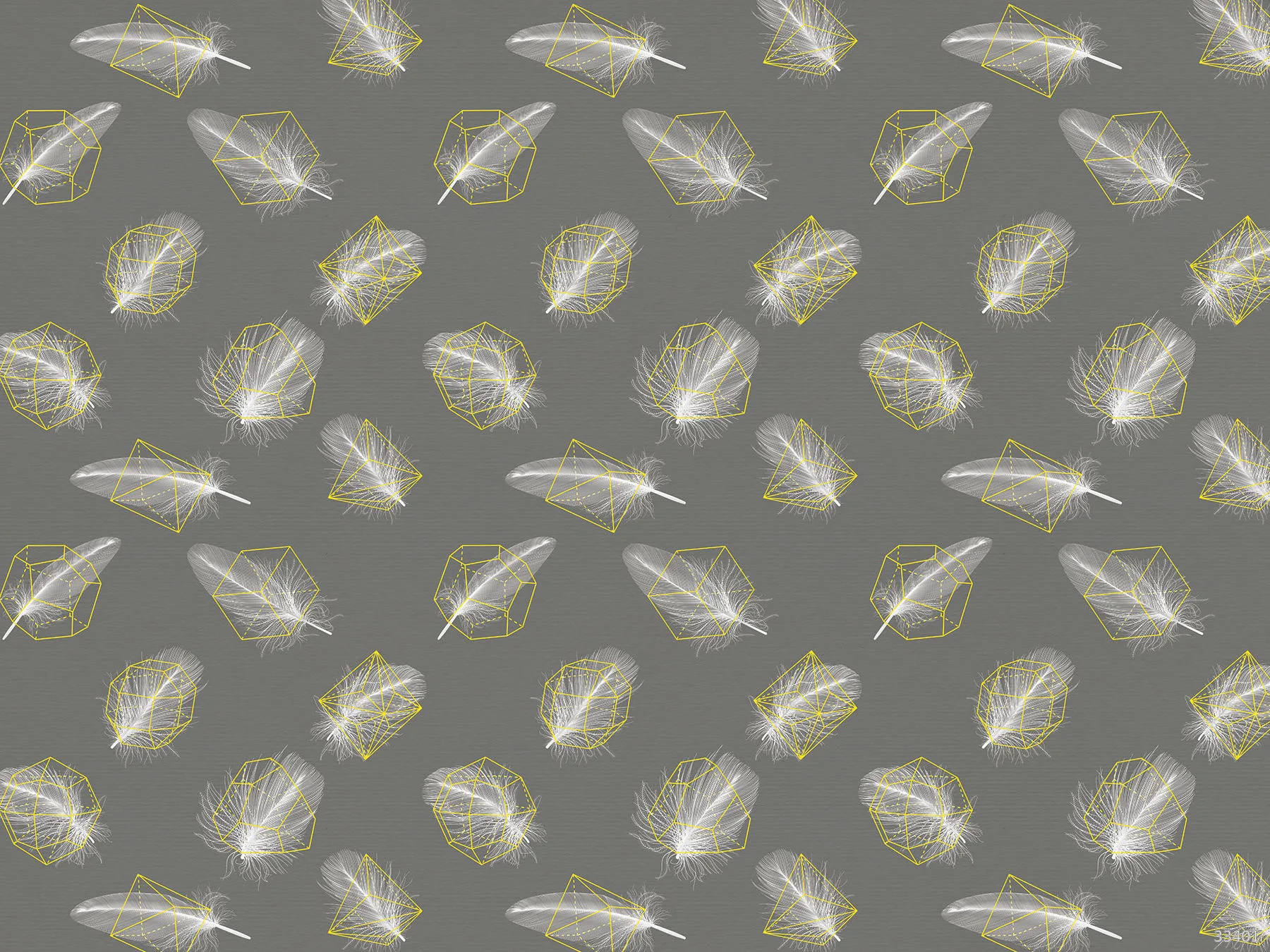 Фотообои Ortograf OR-33401 (Feather geometry gray)