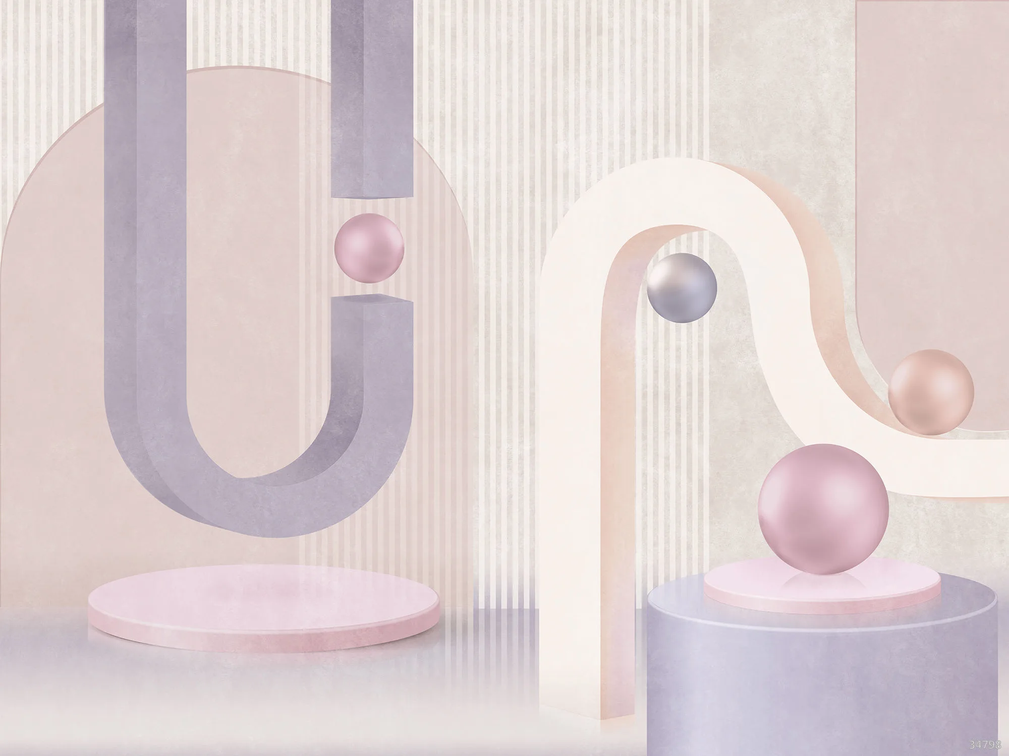 Фотообои Ortograf OR-34798 (Volumetric forms) — Ortograf