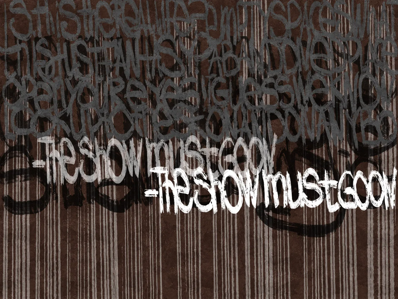 Фотообои Wallstreet WS-30326 (Каллиграфия / Calligraffiti)