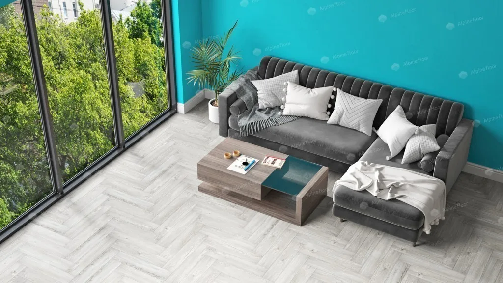 Alpine Floor Parquet LVT Снежный: в интерьере