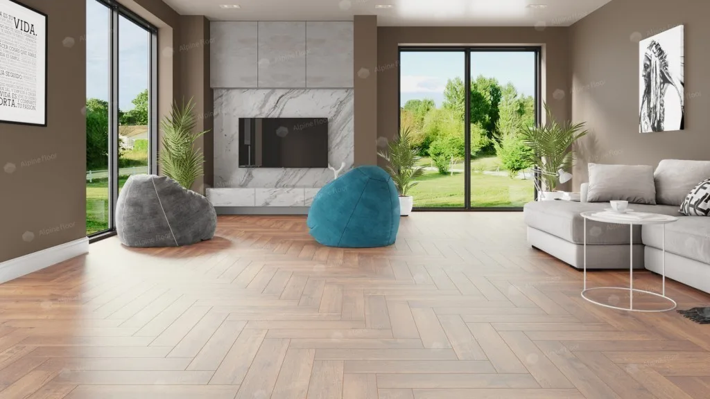 Alpine Floor Parquet LVT Дуб Royal: в интерьере