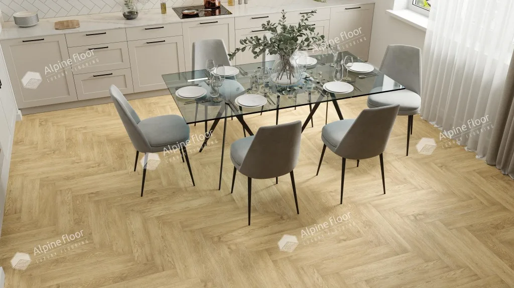 Alpine Floor Parquet LVT Дуб ваниль селект: в интерьере