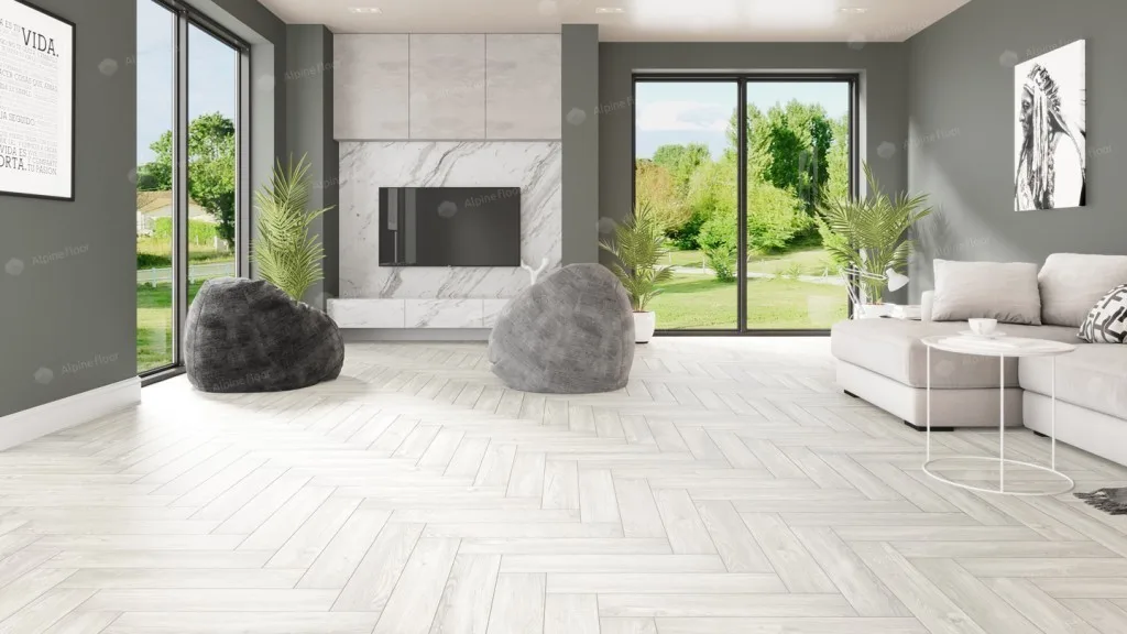 Alpine Floor Parquet LVT Дуб арктик: в интерьере