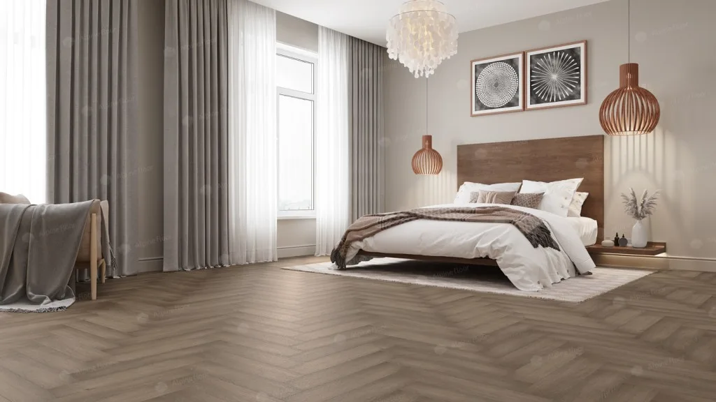 Alpine Floor Parquet LVT Дуб насыщенный: в интерьере