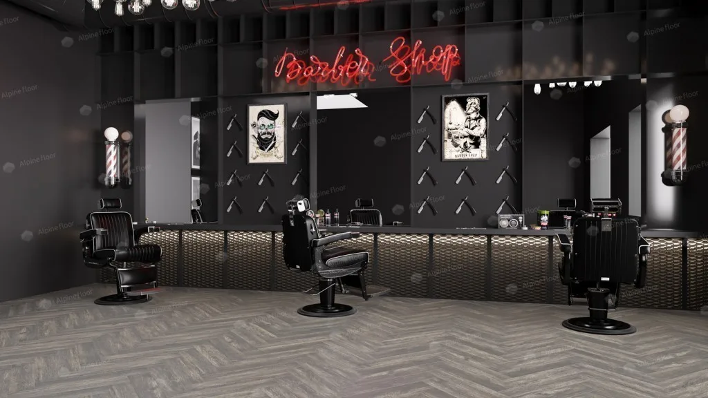 Alpine Floor Parquet LVT Венге Грей: в интерьере