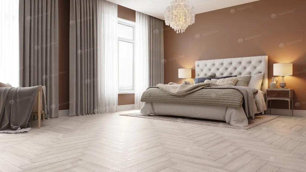 Alpine Floor Parquet LVT Голубой лес: в интерьере