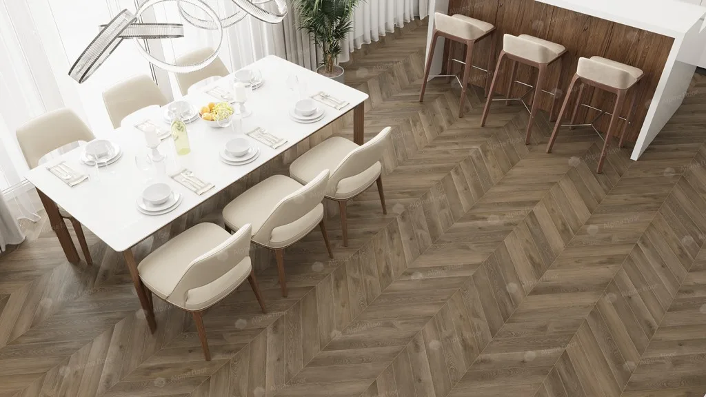 Alpine Floor Chevron Дуб насыщенный: в интерьере