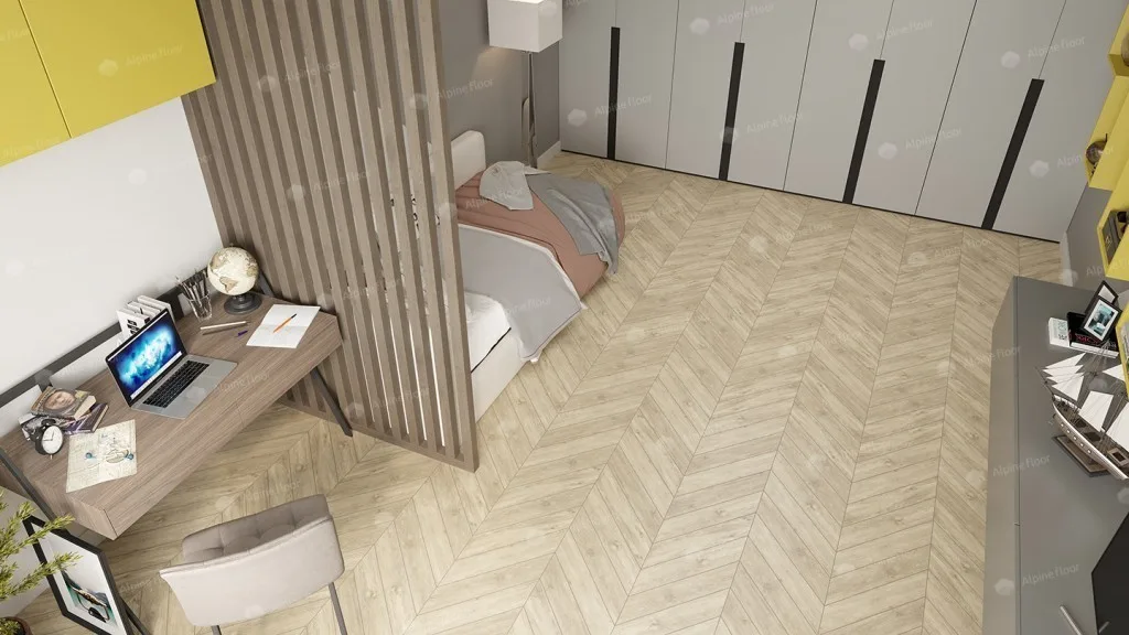 Alpine Floor Chevron Сонома: в интерьере