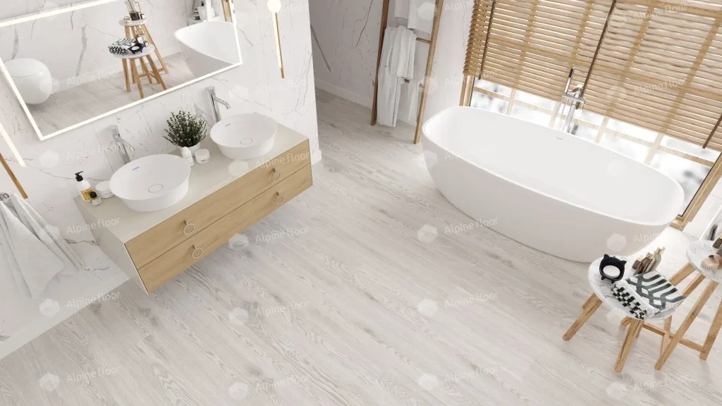 Alpine Floor Easy Line Дуб арктик: в интерьере