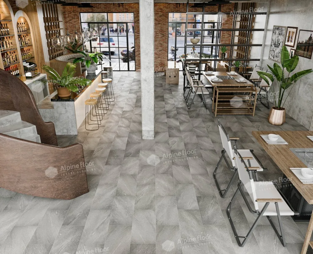 Alpine Floor Stone Mineral Core Авенгтон: в интерьере
