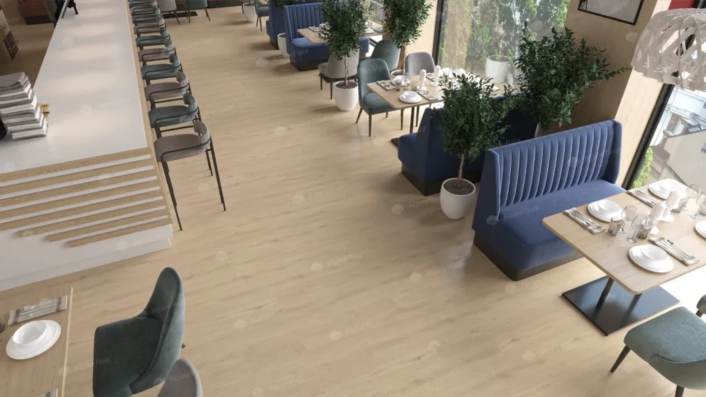 Alpine Floor Ultra Дуб ваниль: в интерьере