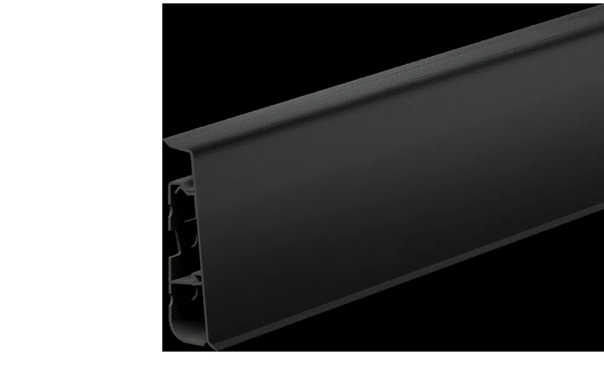 Плинтус Cezar Hi-Line 090 Черный, 2500x75x22 мм