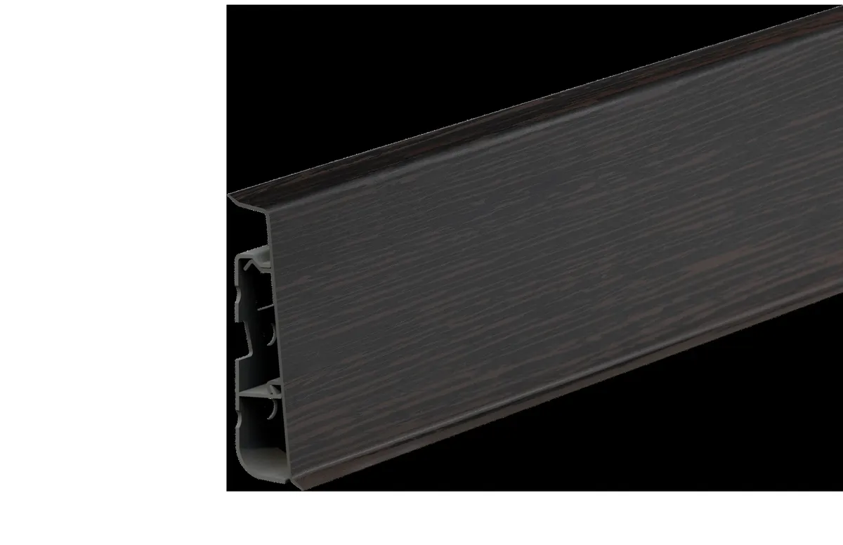 Плинтус Cezar Hi-Line 200 Темный Венге, 2500x75x22 мм