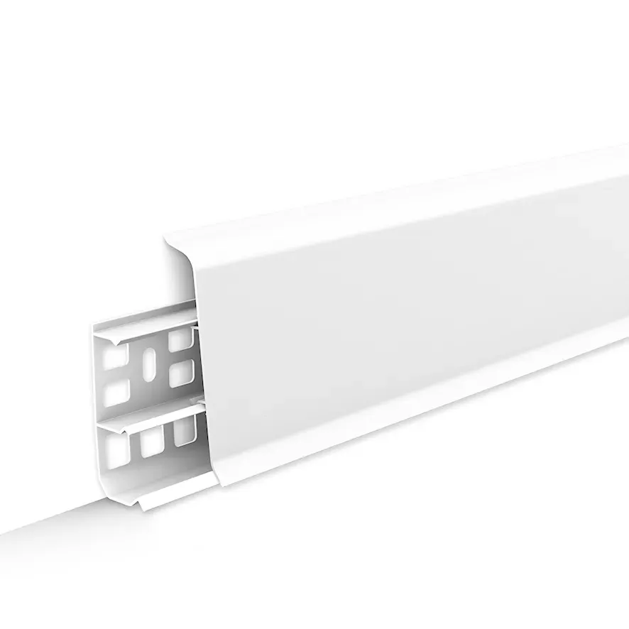 Плинтус напольный Deconika 001 Белый матовый, 2200x23x70 мм
