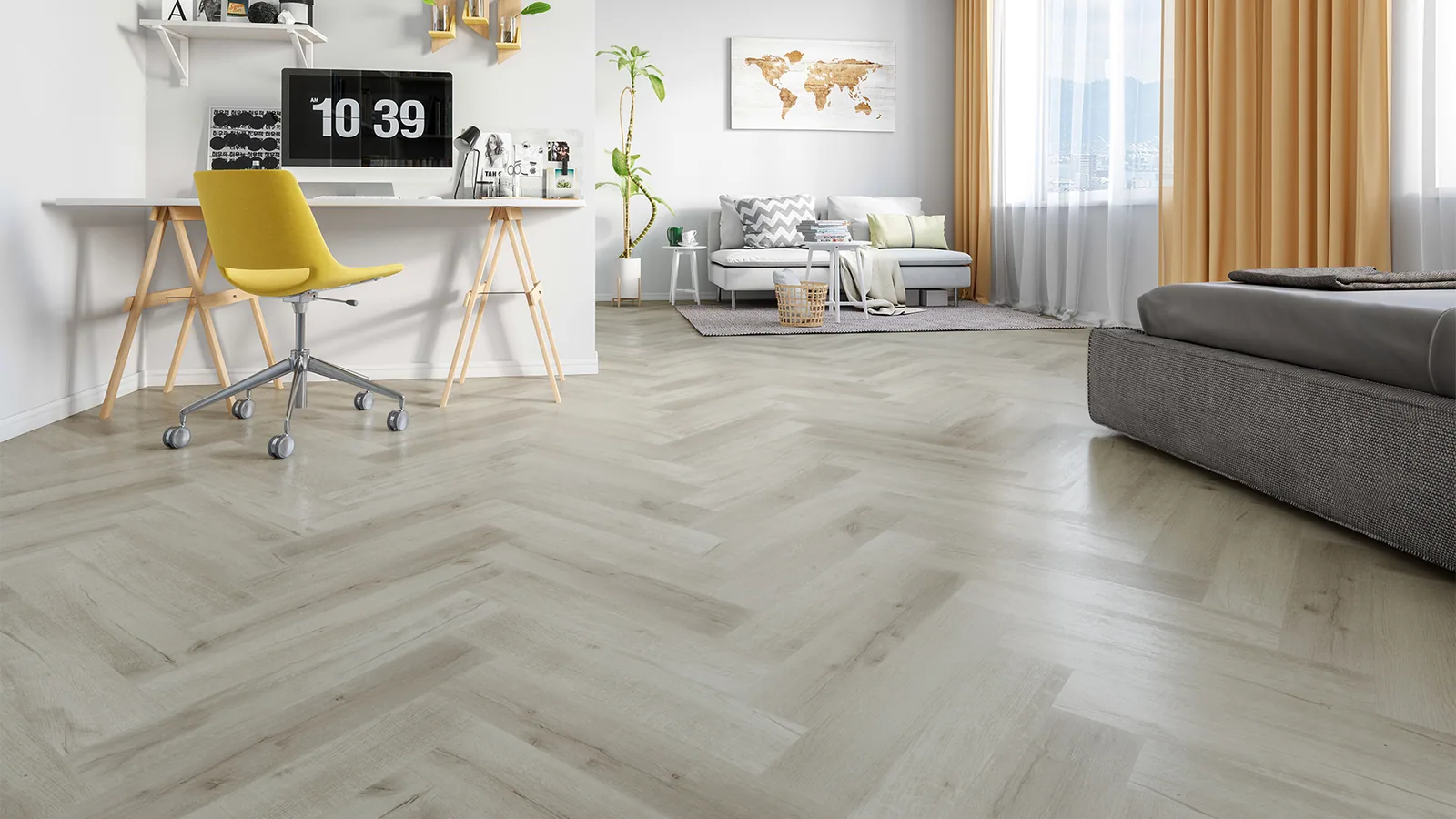 Fargo Parquet Дуб Лондонский Туман: в интерьере