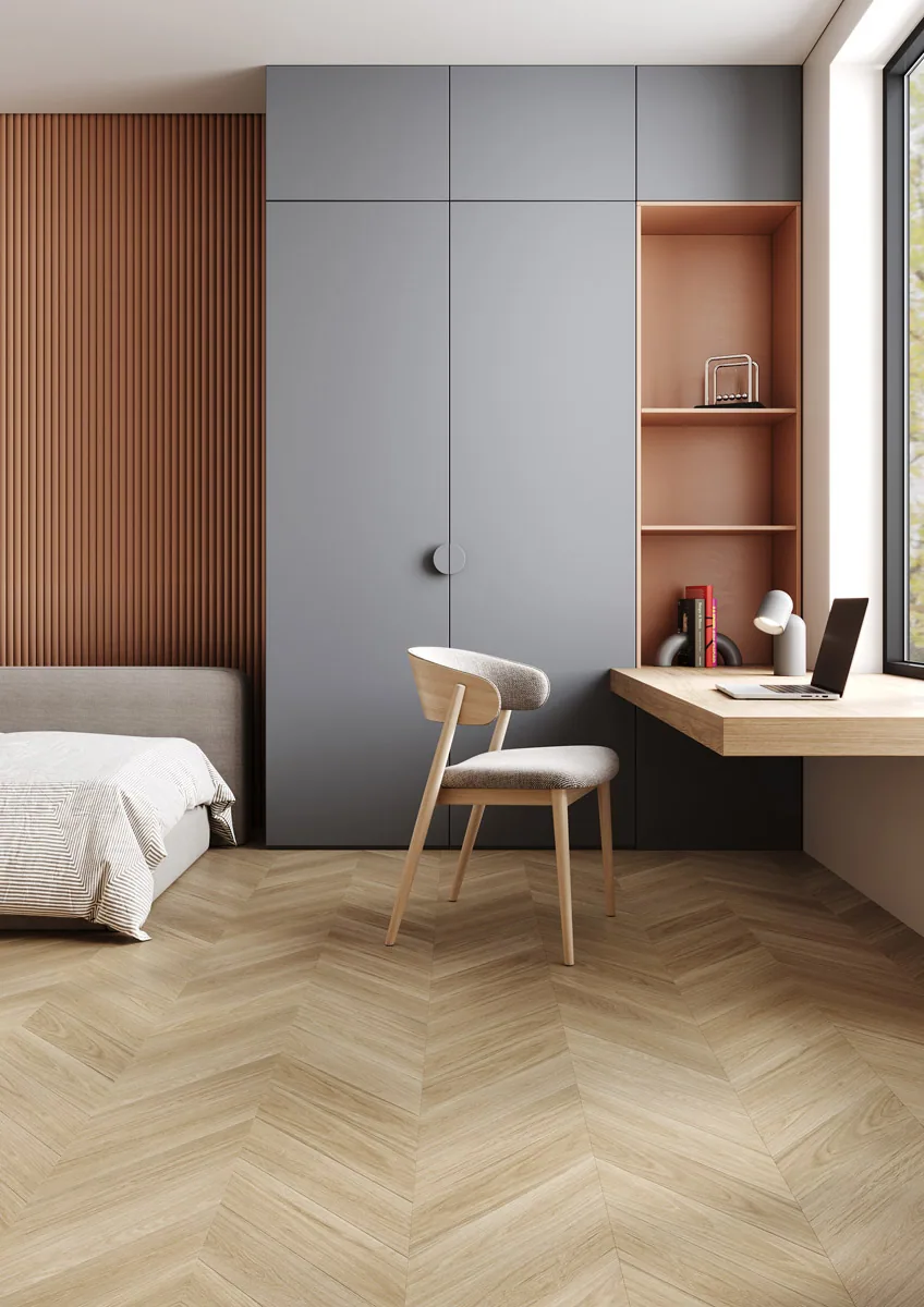 Fargo Quartz Parquet Французская Ёлка Дуб Испанский: в интерьере