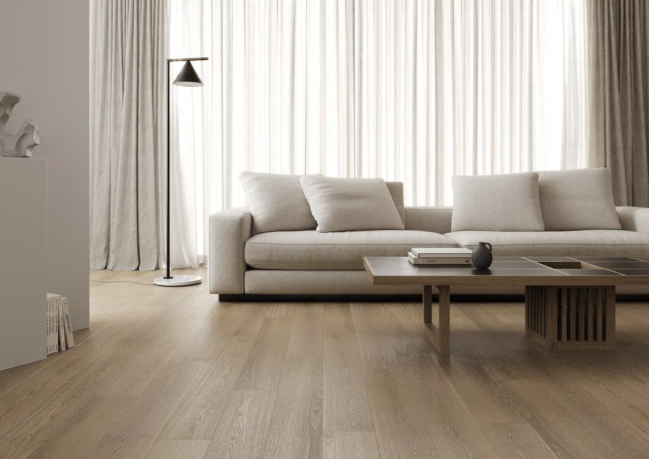 Fargo Quartz Parquet Классик 5 мм Дуб Пряная ваниль: в интерьере