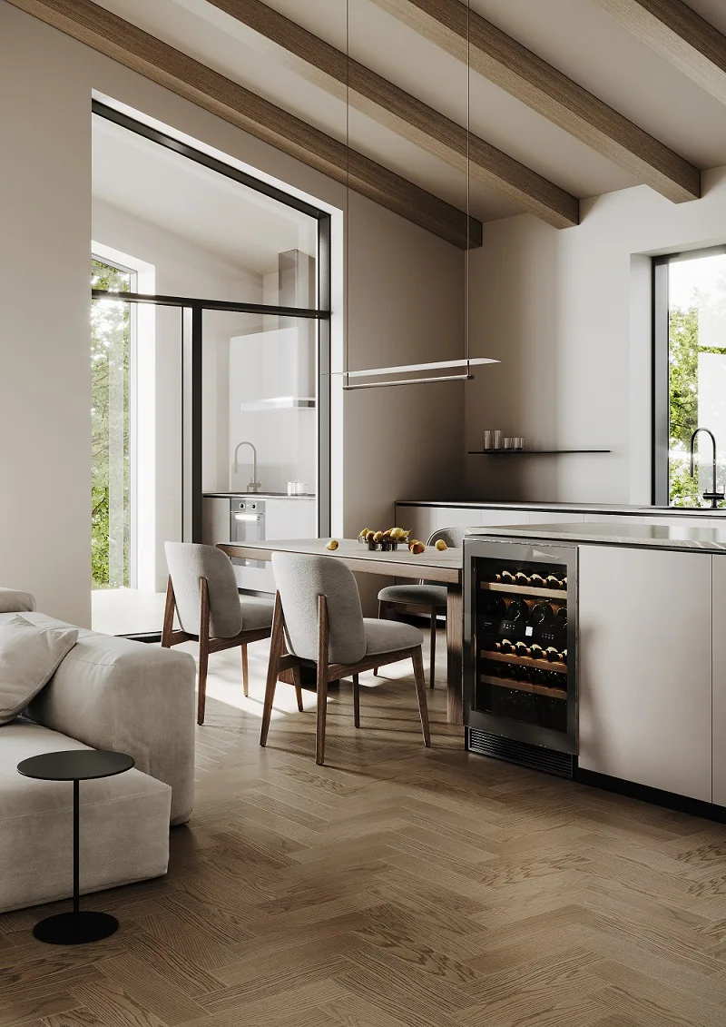 Fargo Quartz Parquet Штучный Дуб Муссон: в интерьере