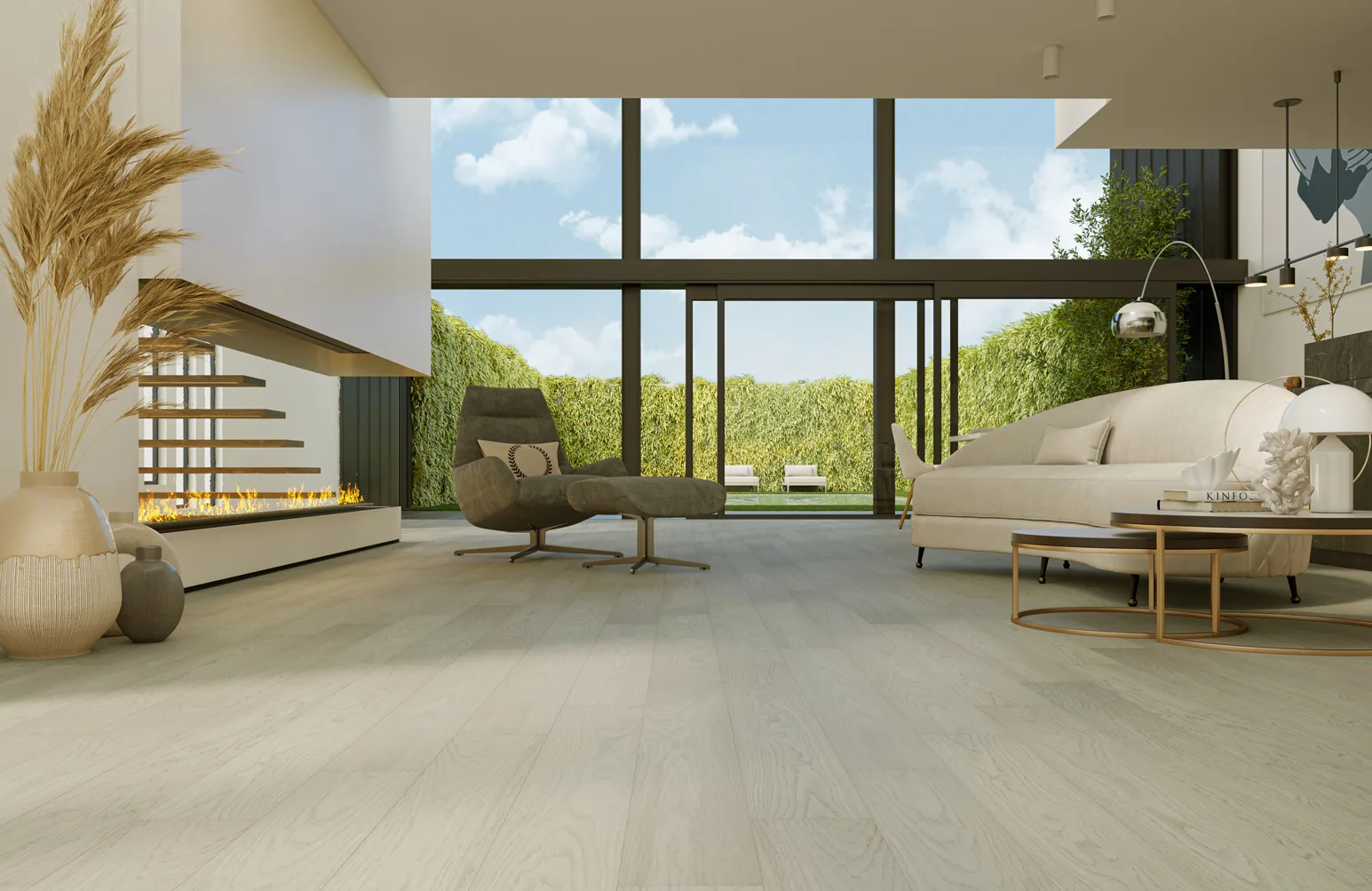Fargo Quartz Parquet Классик 5 мм Дуб Песочный: в интерьере
